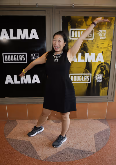 Actor Kristina Wong arrives for the world premiere of ?Alma? at Center Theatre Group? Photo