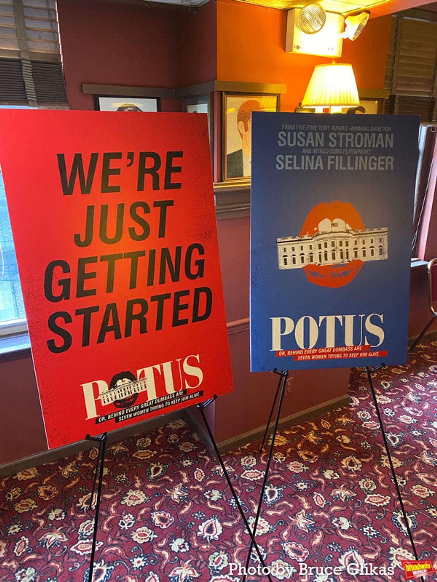 Photos: The Cast of POTUS: OR BEHIND EVERY GREAT DUMBASS ARE SEVEN WOMEN TRYING TO KEEP HIM ALIVE Meets the Press Photos: The Cast of POTUS: OR BEHIND EVERY GREAT DUMBASS ARE SEVEN WOMEN TRYING TO KEEP HIM ALIVE Meets the Press Image