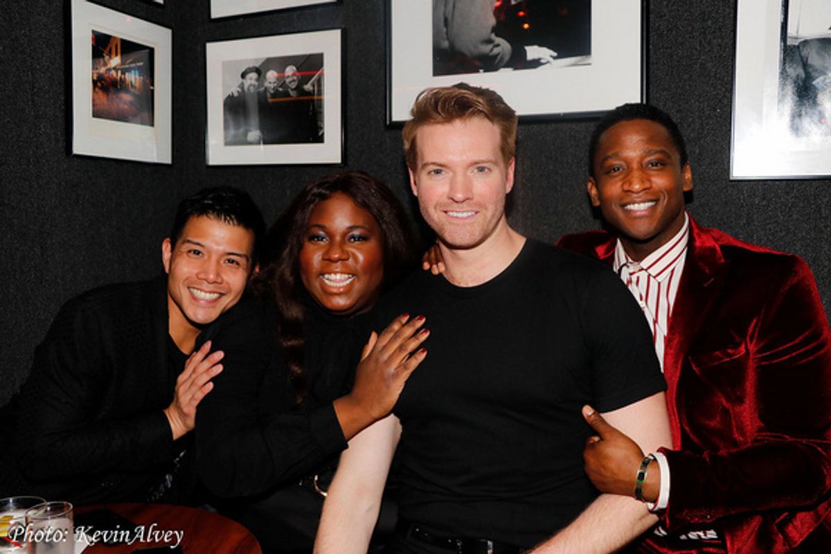 Telly Leung, Alex Newell, Mark MacKillop, Jelani Remy at 