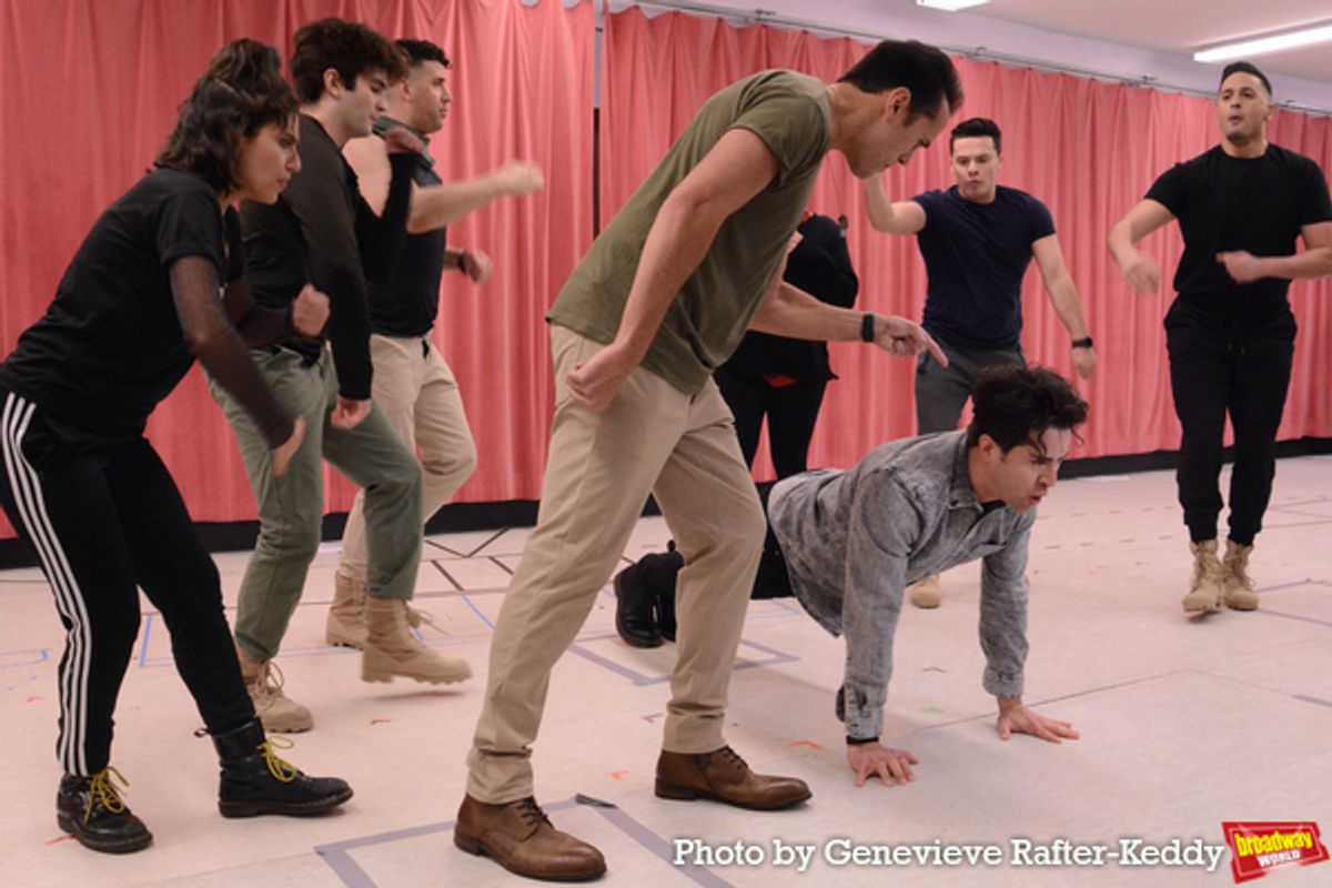 Sean Ewing and Cast Members of Americano! at 