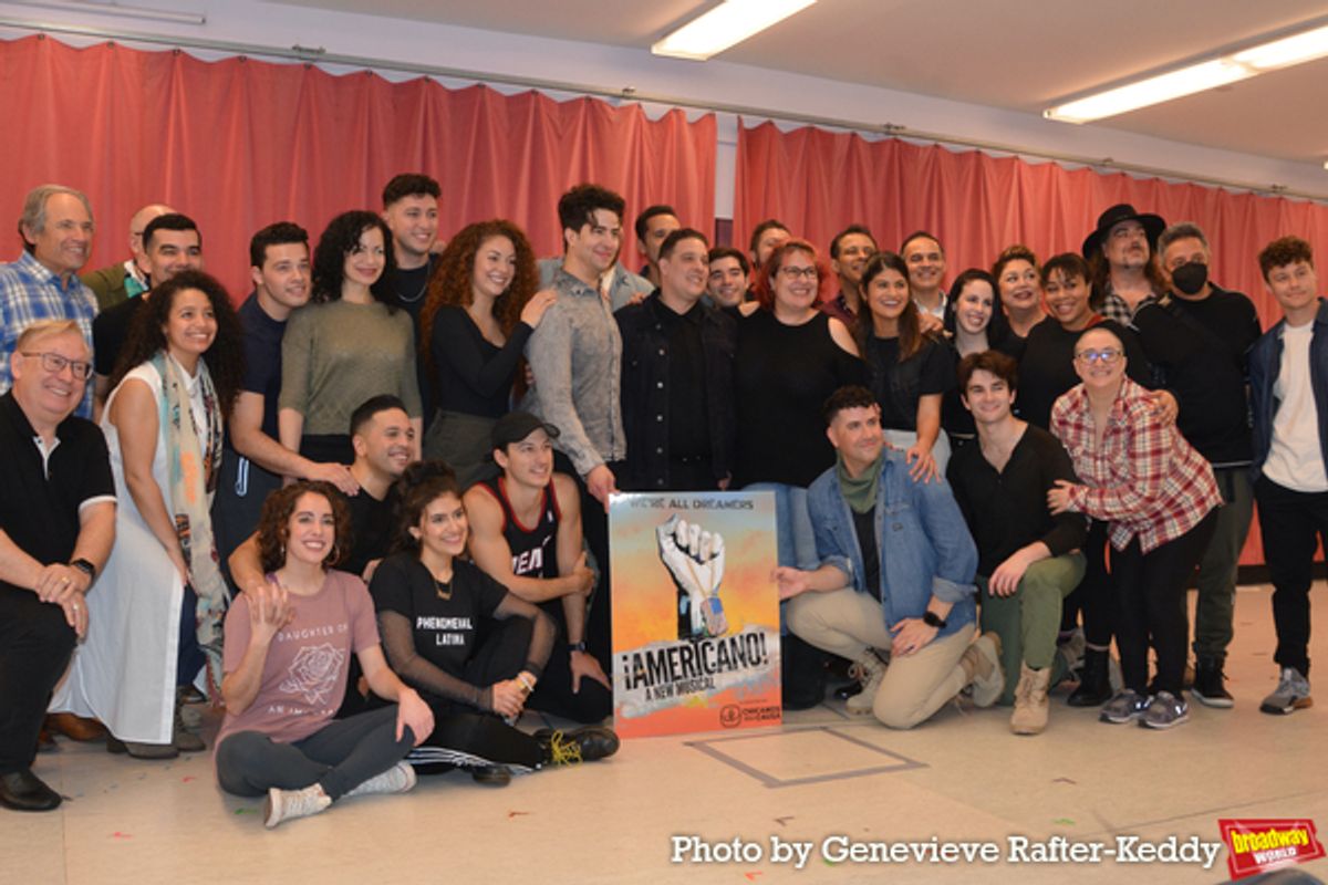 Cast and Creative team of Americano! at Photos: The Cast of AMERICANO! Meets The Press