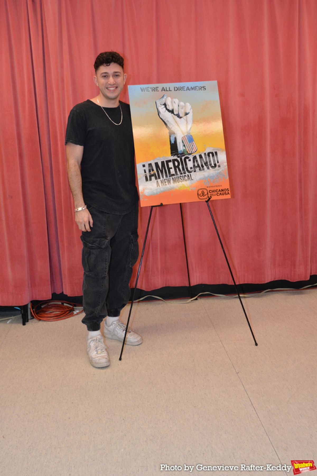 Devin Cortez at Photos: The Cast of AMERICANO! Meets The Press