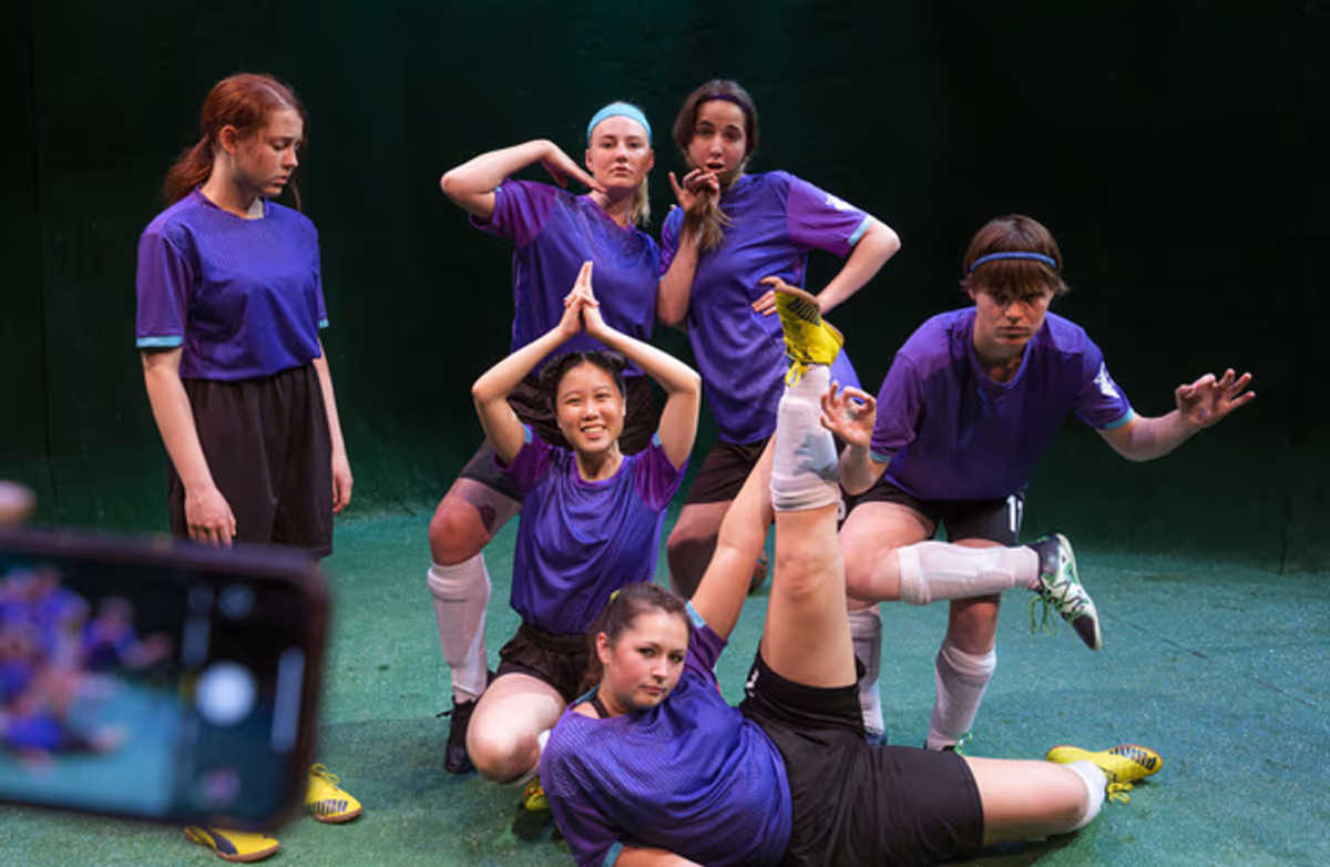 Hattie Ugoretz, Amanda Russell, Piper Eglin, Natalia Achatz, Joan Cheam and Brooklyn Snyder at Photos: The Theatre Group at SBCC Presents THE WOLVES