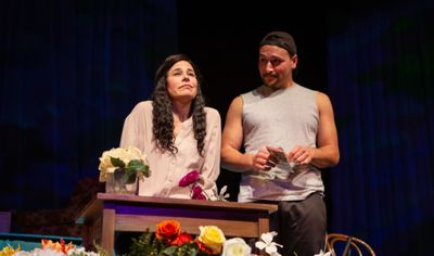 Cousins Yazmin Ortiz (Lara Maria*) and Elliot Ortiz (Xander DeAngeles*) discuss arran Photo