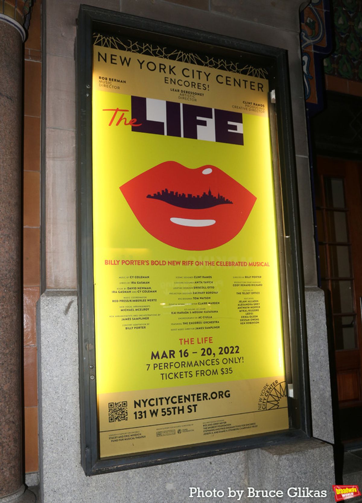 Signage at at Encores! New York City Center at Photos: Billy Porter-Helmed THE LIFE Concludes Performances at Encores!
