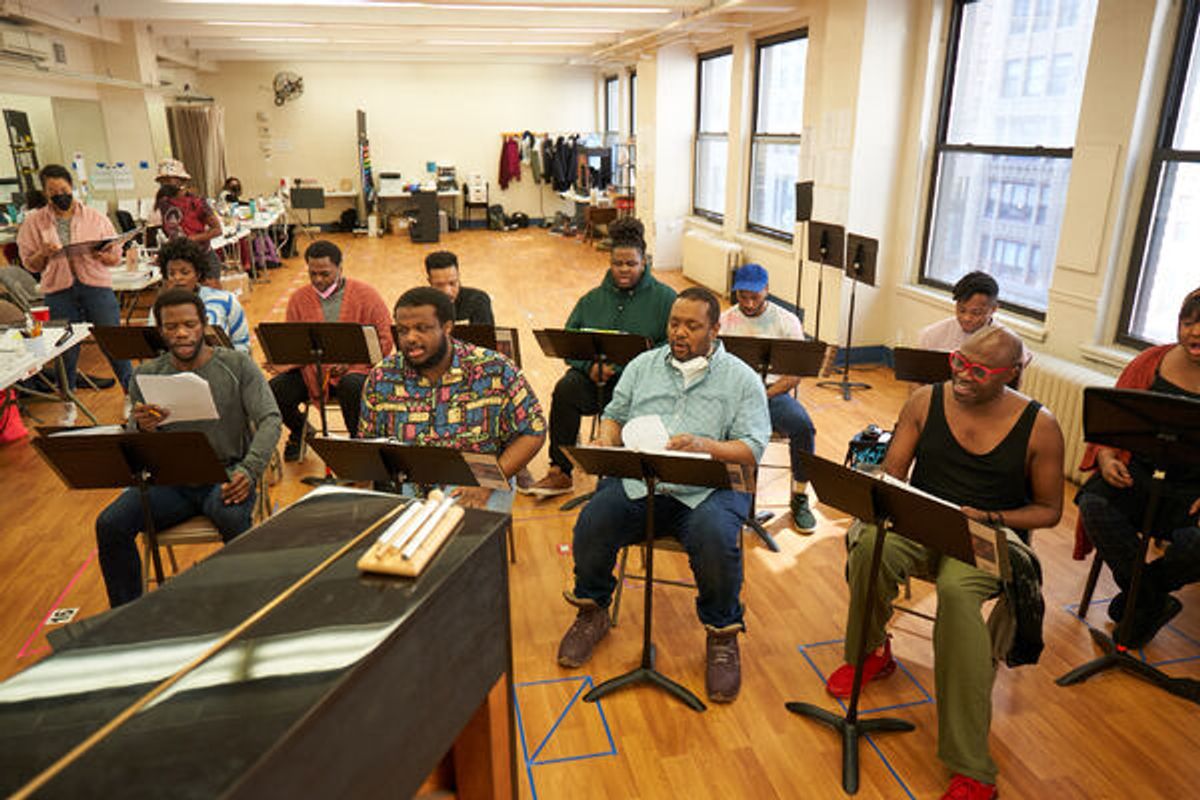 The cast of A Strange Loop at Photos: Go Inside Rehearsal for A STRANGE LOOP on Broadway!