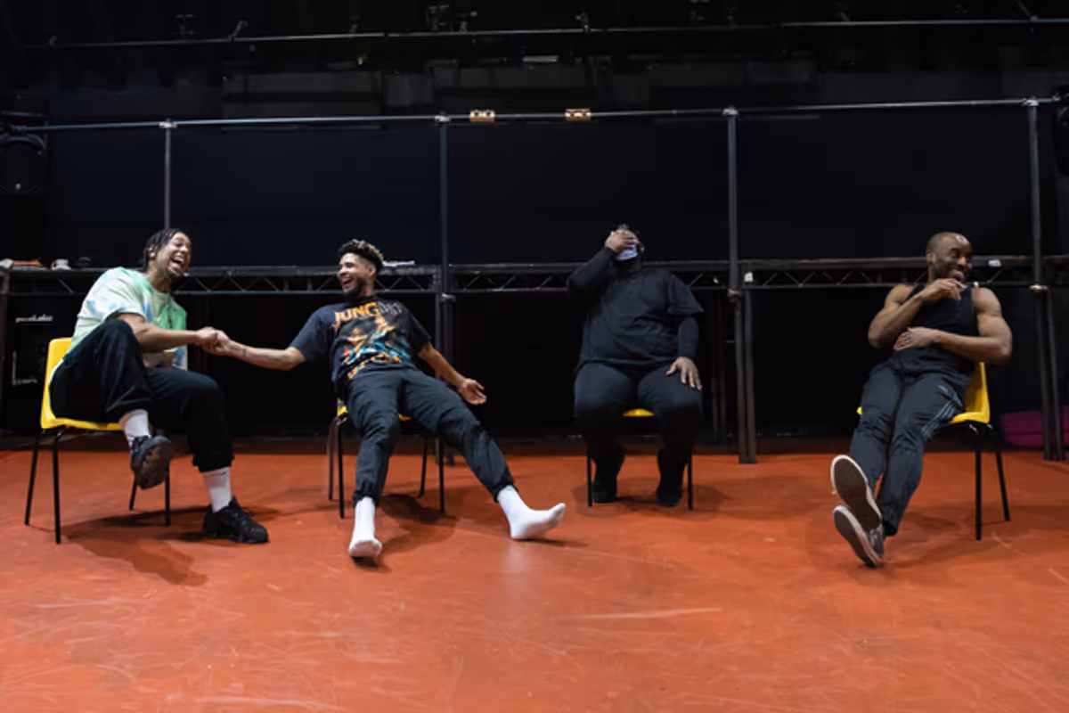 Kaine Lawrence, Darragh Hand, Emmanuel Akwafo, Nnabiko Ejimofor at Photos: Inside Rehearsal For FOR BLACK BOYS WHO HAVE CONSIDERED SUICIDE WHEN THE HUE GETS TOO HEAVY