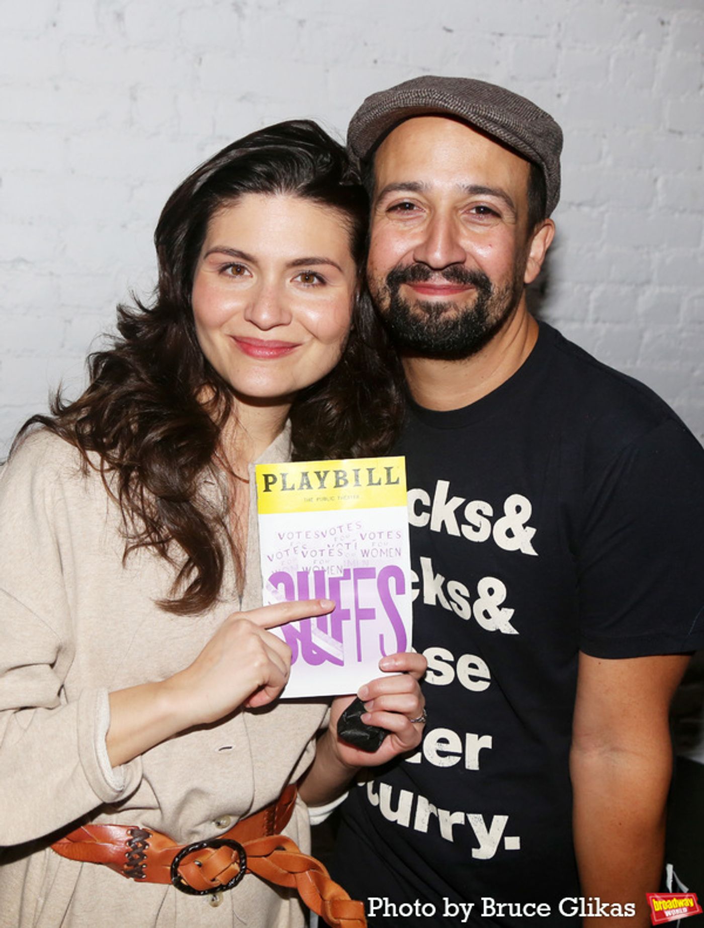 Photos: Lin-Manuel Miranda Visits SUFFS at the Public Theater Photos: Lin-Manuel Miranda Visits SUFFS at the Public Theater Image