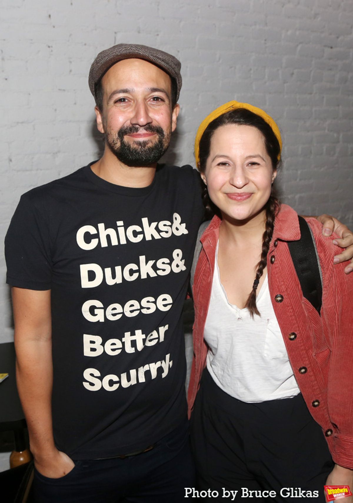Lin-Manuel Miranda and Shaina Taub at 