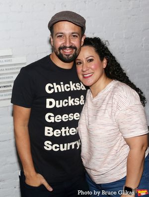 Lin-Manuel Miranda and Susan Oliveras Photo
