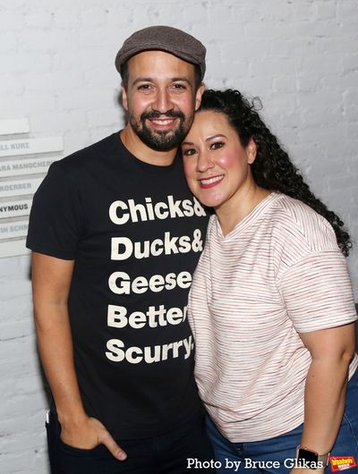 Lin-Manuel Miranda and Susan Oliveras Photo
