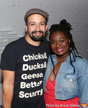 Lin-Manuel Miranda and Amina Faye @ BroadwayWorld Lin-Manuel Miranda and Amina Faye Photo