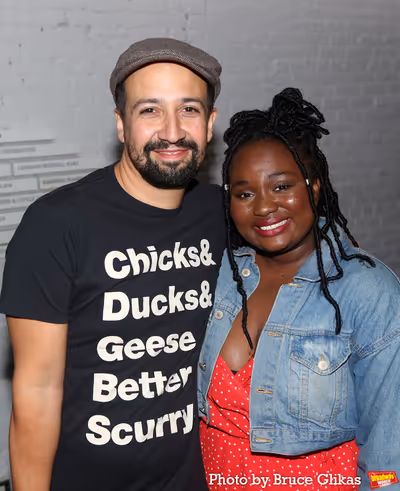Lin-Manuel Miranda and Amina Faye  Photo
