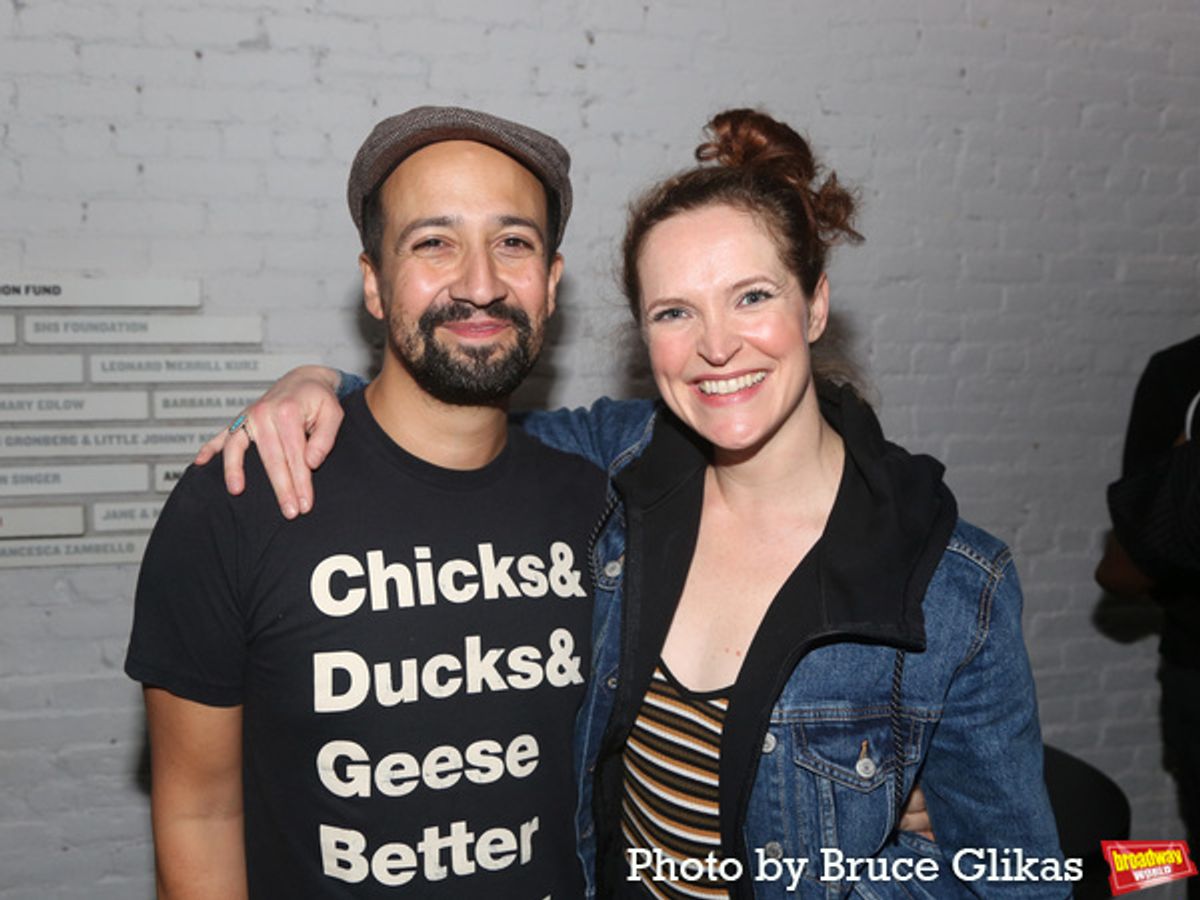 Lin-Manuel Miranda and Grace McLean at 