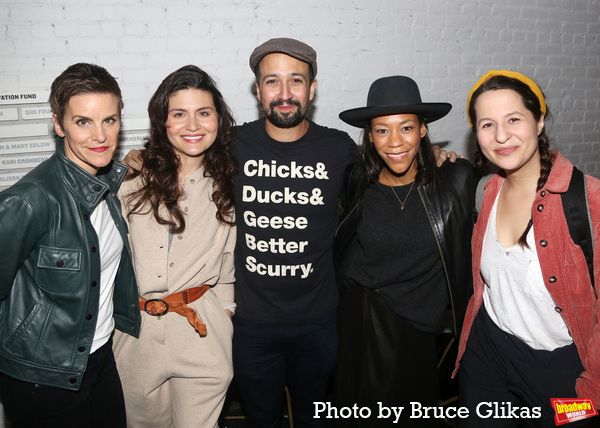 Photos: Lin-Manuel Miranda Visits SUFFS at the Public Theater — photo 1 of 18