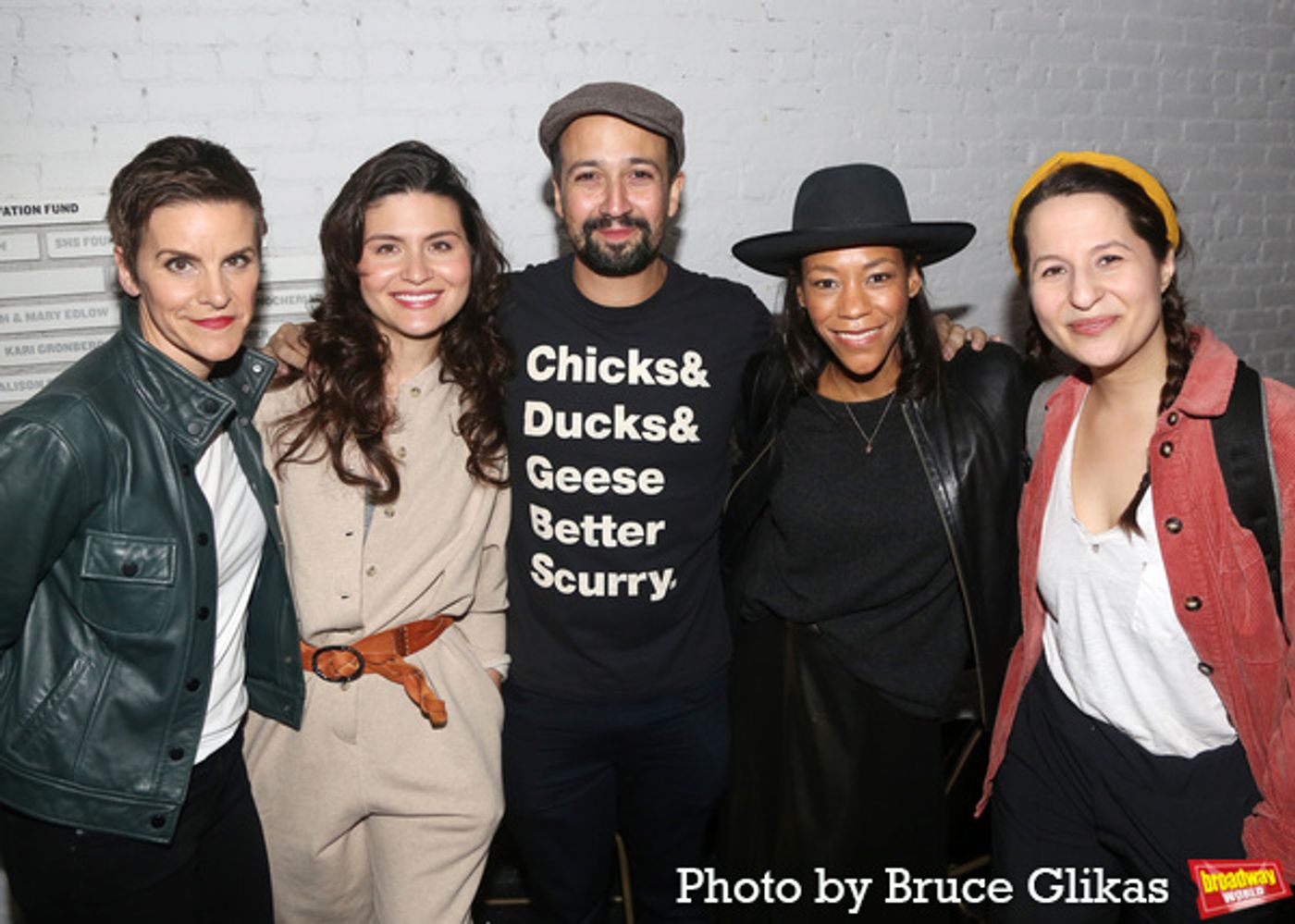 Photos: Lin-Manuel Miranda Visits SUFFS at the Public Theater Photos: Lin-Manuel Miranda Visits SUFFS at the Public Theater Image