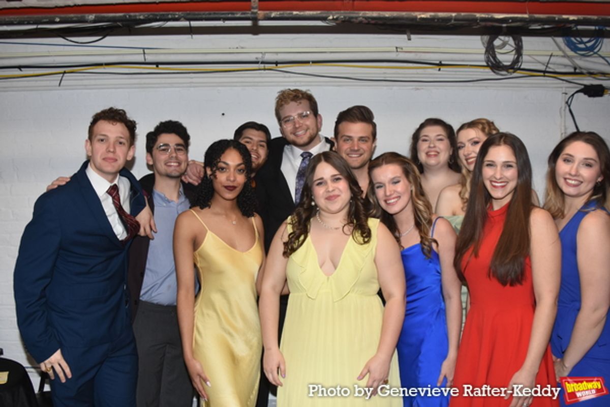 The Broadway by the Year Chorus that includes-Stephanie Bacastow, Daniel Baskin, Abigail Carter, Charlie Fusari, Adan Gallegos, Katie Gray, Matthew Harter, Albert Nelthropp Luana Psaros, Gabriella Rodriguez, Ashley Ryan and Justine Verheul at 