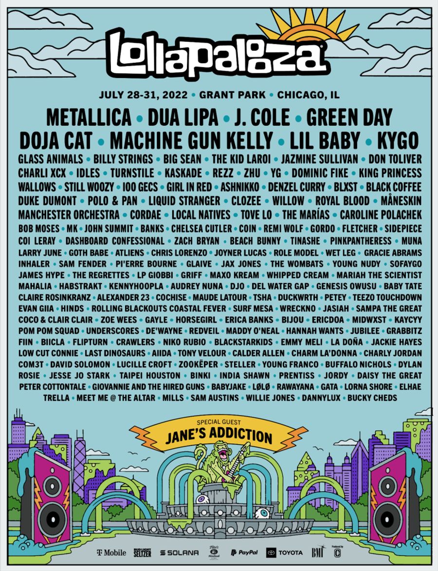 Dua Lipa, Green Day & More to Headline Lollapalooza  Image