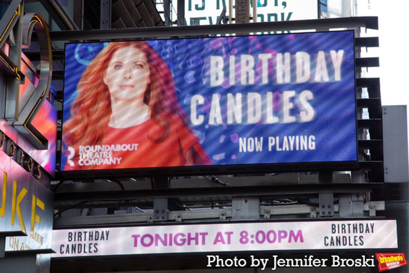 Up on the Marquee: BIRTHDAY CANDLES, Starring Debra Messing  Image