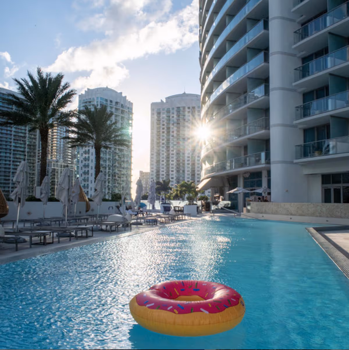 Pool at the Kimpton EPIC Hotel at Photos: Women's History Month Art Event To Honor Eco-Feminist Artist Mira Lehr At The Kimpton EPIC Hotel Miami