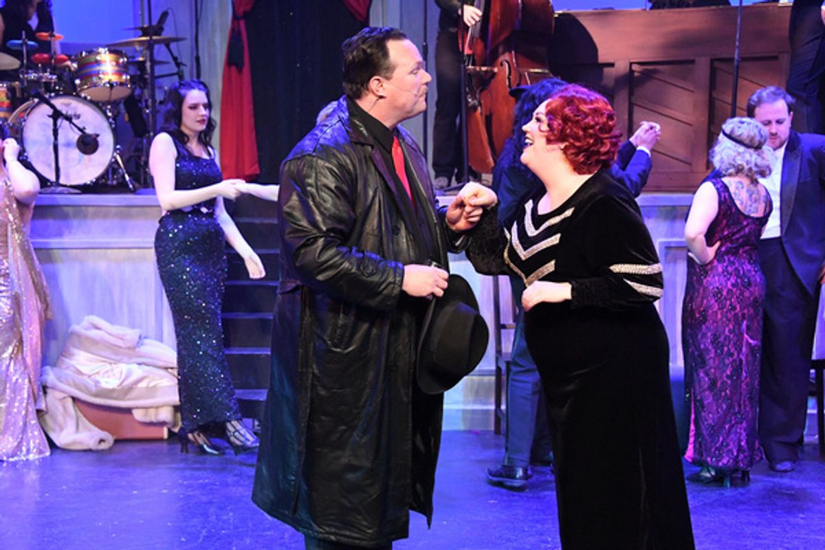Ernst Ludwig (Greg Hullett) & Fraulein Kost (Liz Woodcock Krus) at 