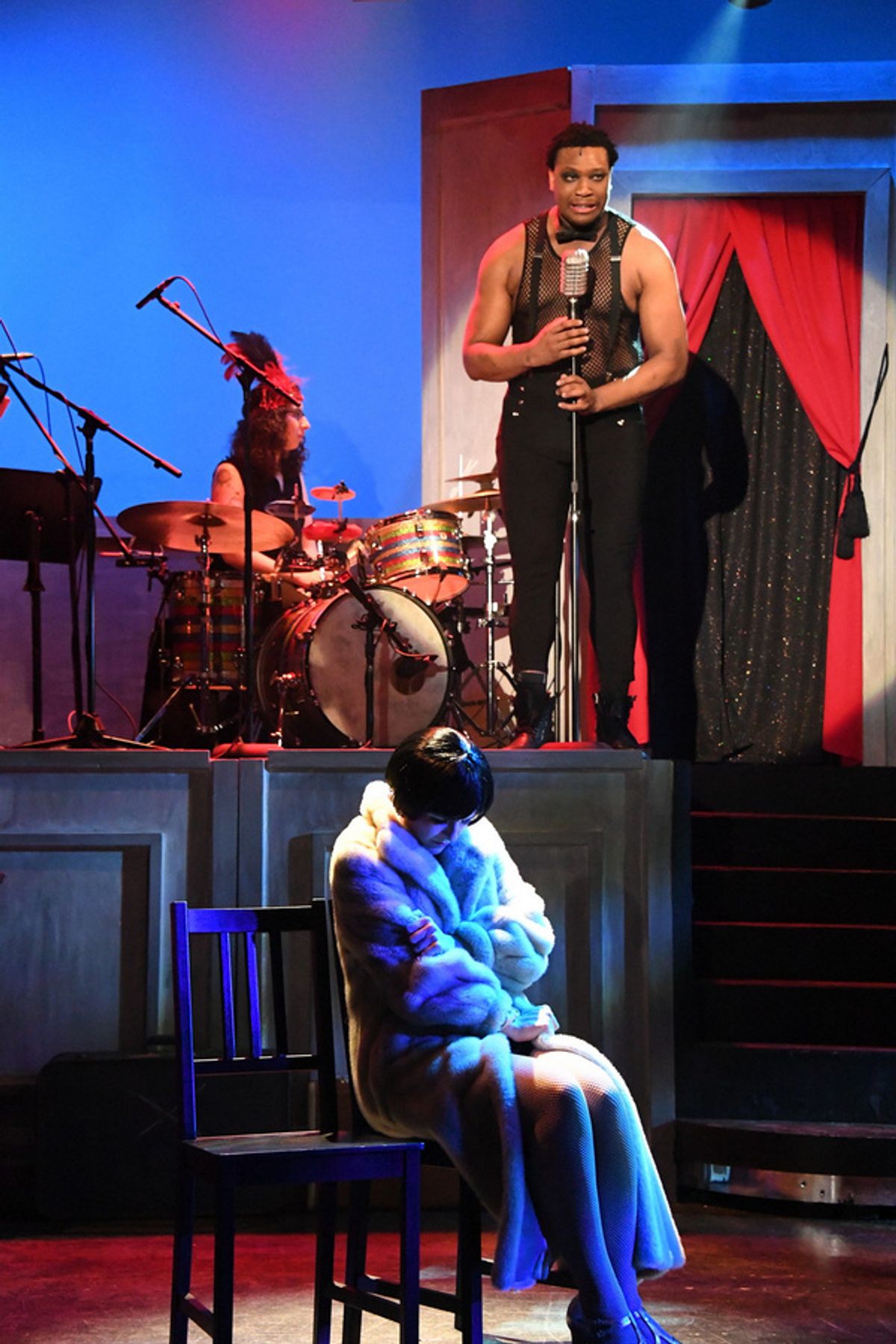 Emcee (Rodney Morris) & Sally (Ally Van Deuren)  at 