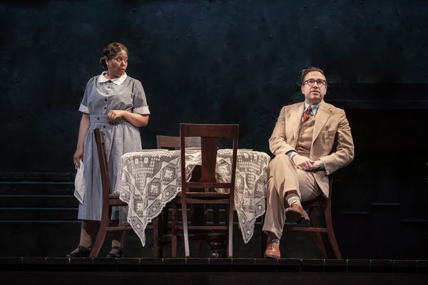Pamela Nomvete, Rafe Spall Photo