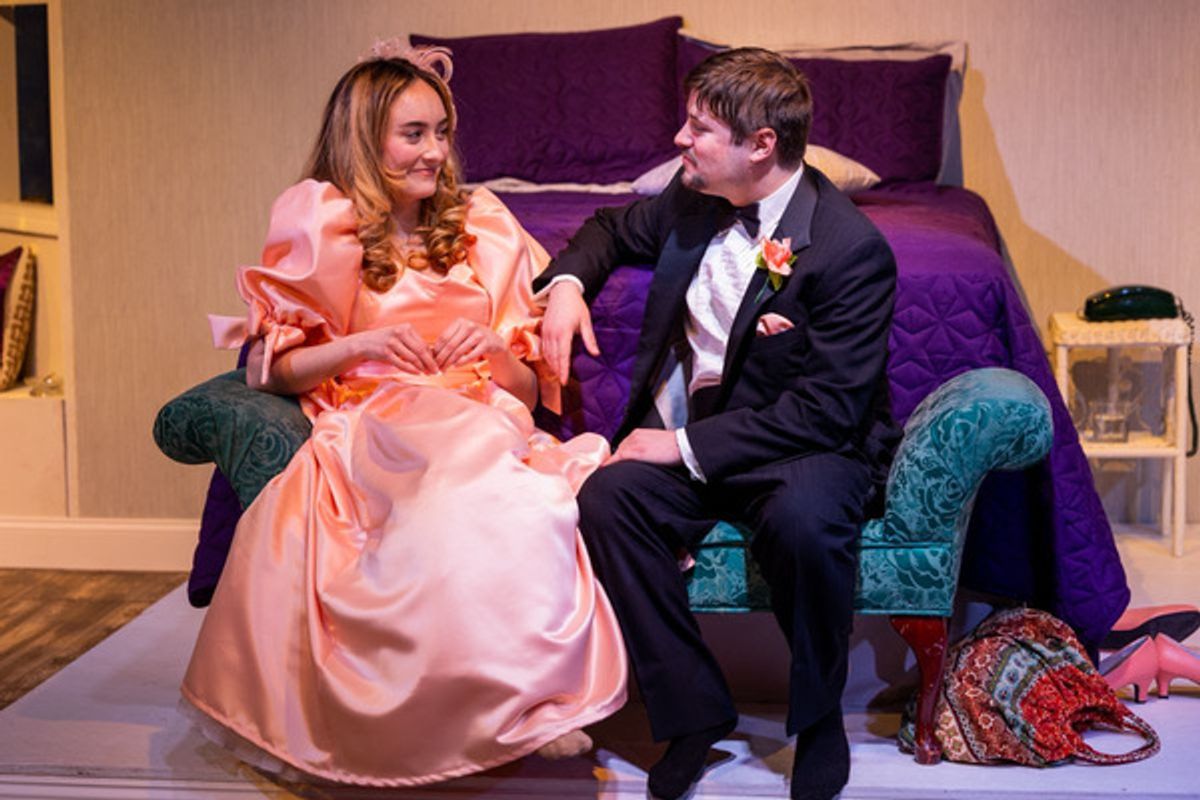 Gabrielle McCauley and Andrew Medeiros at Photos: First Look at FIVE WOMEN WEARING THE SAME DRESS at Burbage Theatre Co