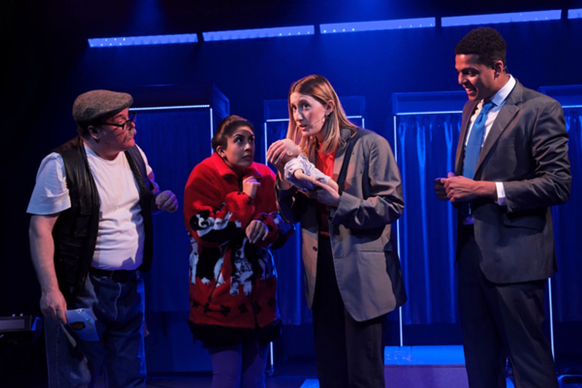 Andrew Whitehead (Kev) Purvi Parmar (Sue) Tess Seddon (Tess) Kofi Dennis (Ben)