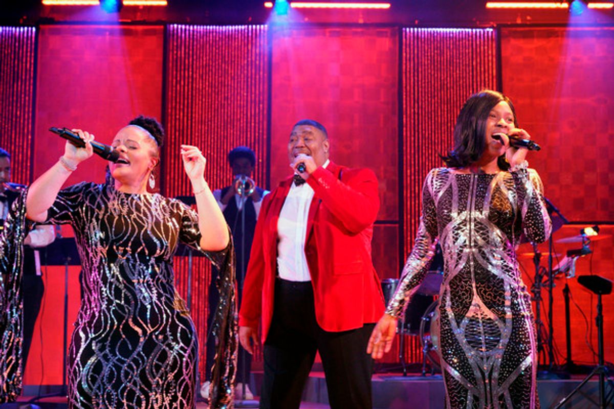 Misha Roberts, Ron Lackey, Ayana Tribitt at Photos: First Look at SIGNED, SEALED, DELIVERED at Music Theatre Heritage