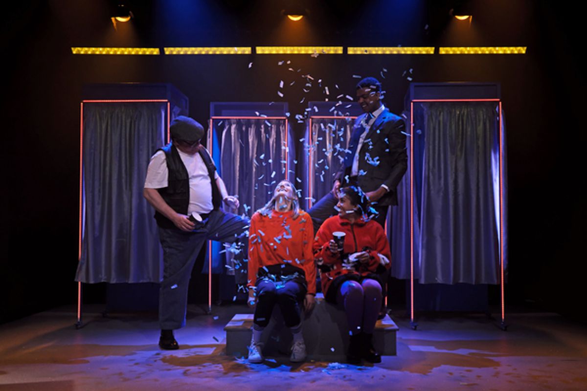 Andrew Whitehead (Kev), Tess Seddon (Tess), Purvi Parmar (Sue), and Kofi Dennis (Ben) at 