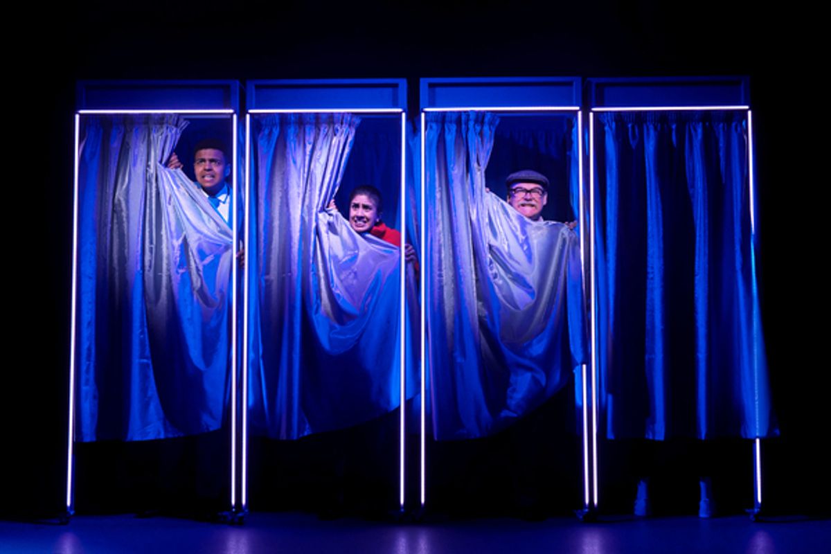 Kofi Dennis (Ben), Purvi Parmar (Sue), and Andrew Whitehead (Kev)   at 