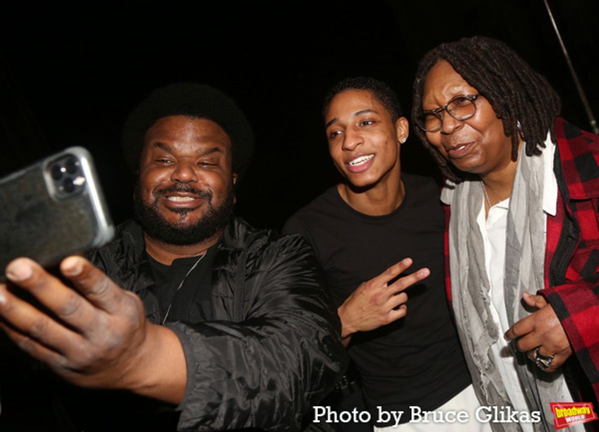 Craig Robinson, Myles Frost and Whoopi Goldberg  at 