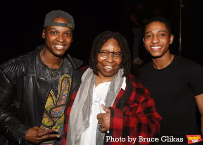 Aramie Payton, Whoopi Goldberg and Myles Frost Photo