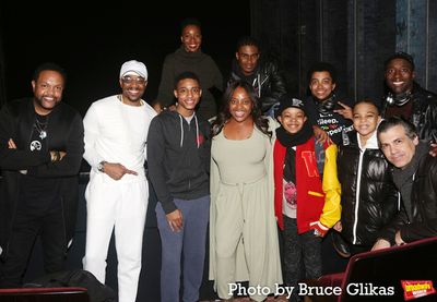 Sherri Shepherd, Jawn Murray pose with The Cast of MJ Photo
