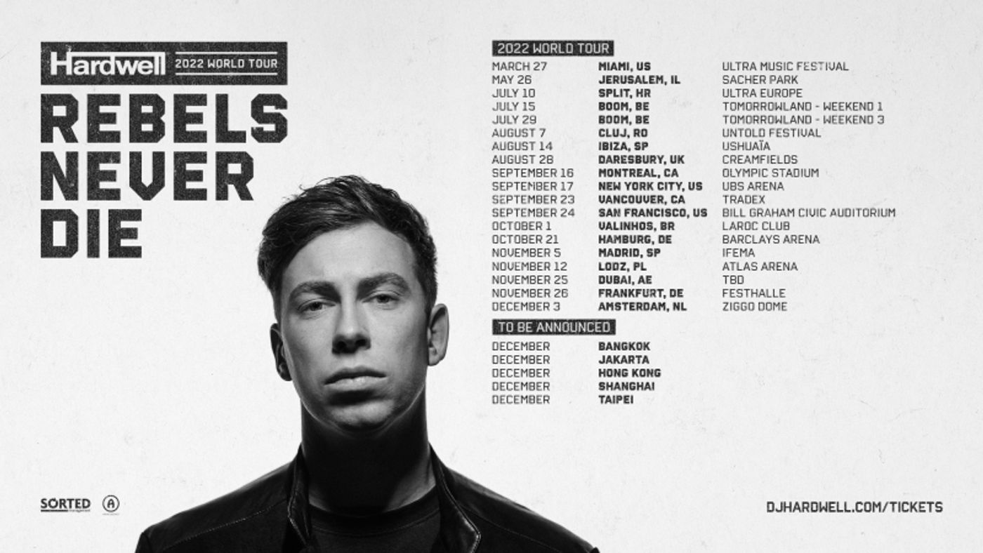 Hardwell Returns at Ultra Music Festival & Announces 'Rebels Never Die' Album World Tour Hardwell Returns at Ultra Music Festival & Announces 'Rebels Never Die' Album World Tour Image