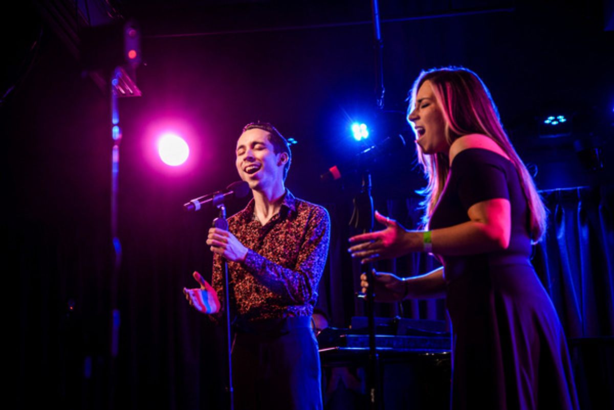 Ian McQueen and Tori Vitucci at Photos: CABARET ON THE COUCH Celebrates Two Years At The Green Room 42