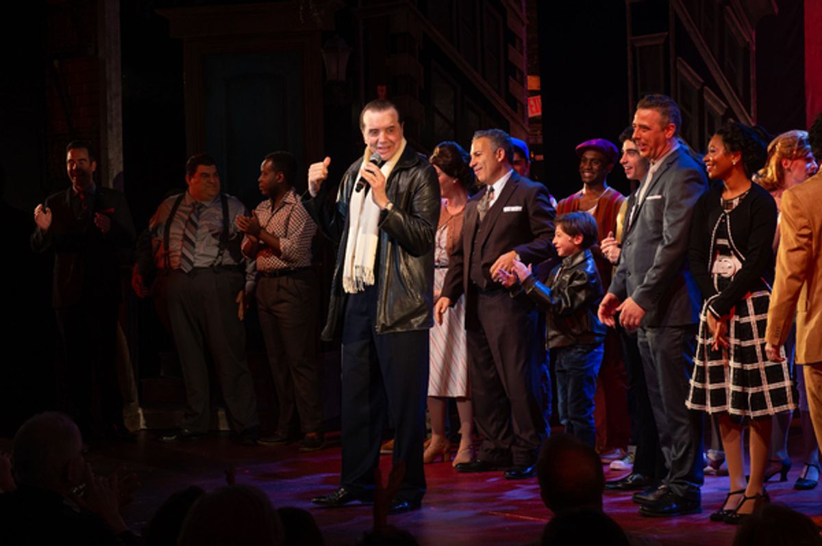 Chazz Palminteri and the cast of A BRONX TALE THE MUSICAL at 