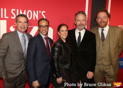 Producers Mike Isaacson, Hal Luftig, Kristin Caskey, Director John Benjamin Hickey an Photo