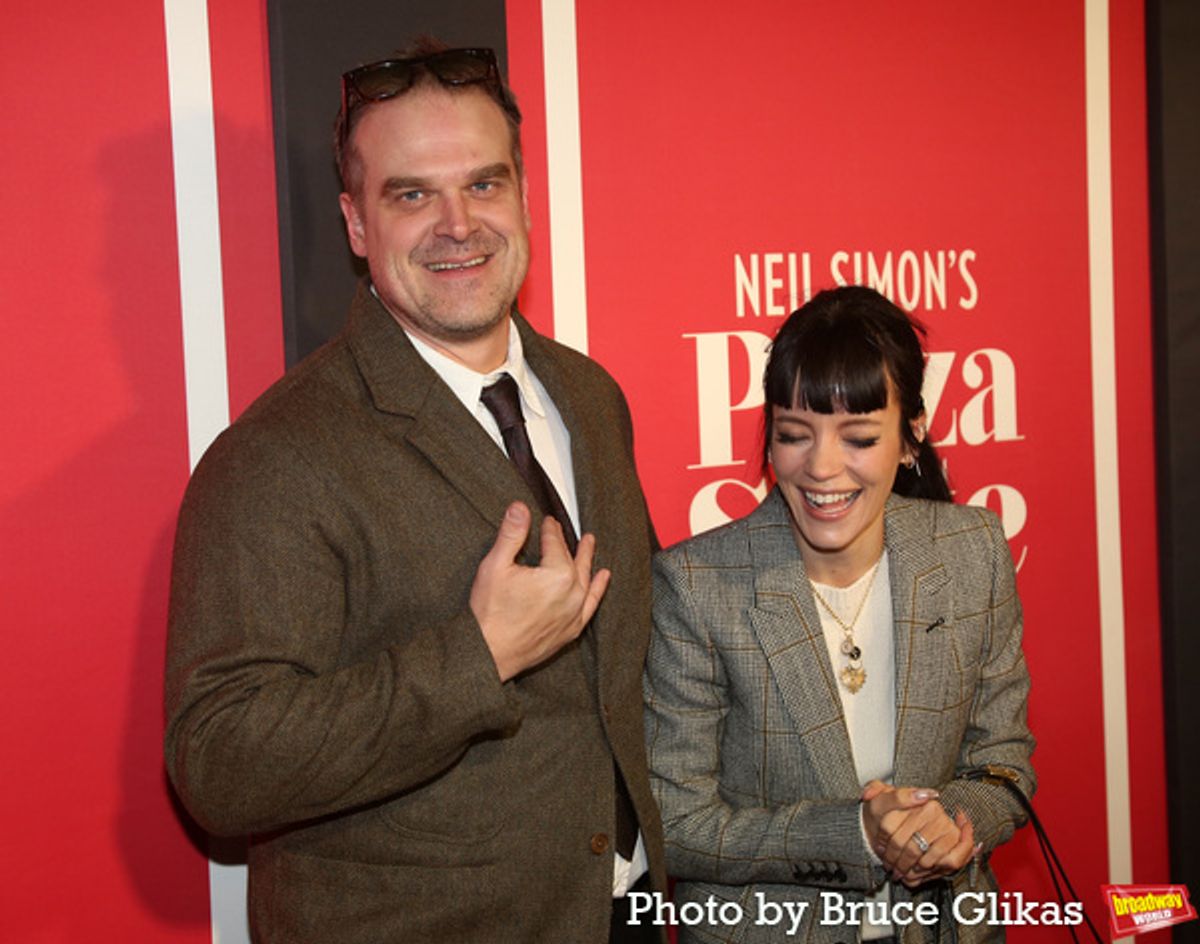 David Harbour and Lily Allen at 