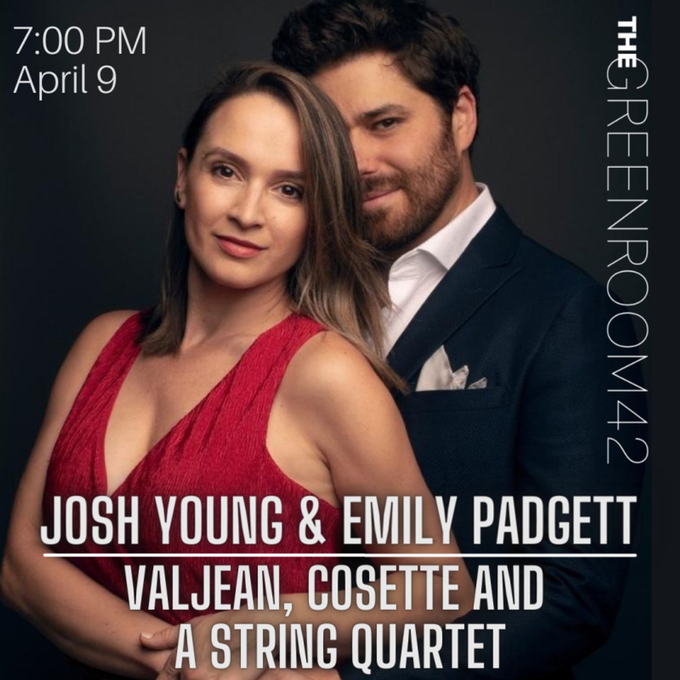 Josh Young and Emily Padgett Will Bring VALJEAN, COSETTE AND A STRING QUARTET to the Green Room 42  Image