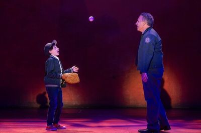 Michael Deaner (Young Calogero), Charlie Marcus (Lorenzo) Photo