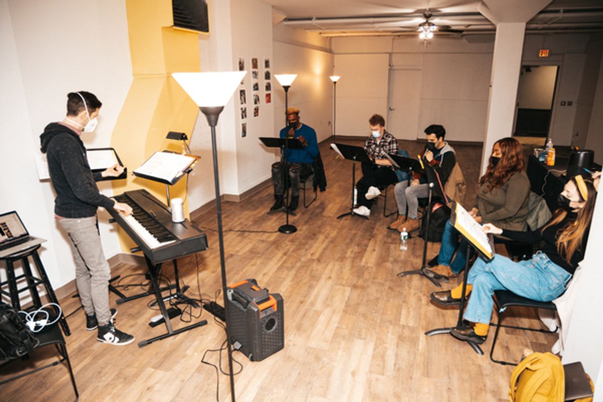 The cast of Decades in Concert: Spirit of the 60s at Photos: Inside SPIRIT OF THE 60S Musical Rehearsals at Downtown Cabaret Theatre