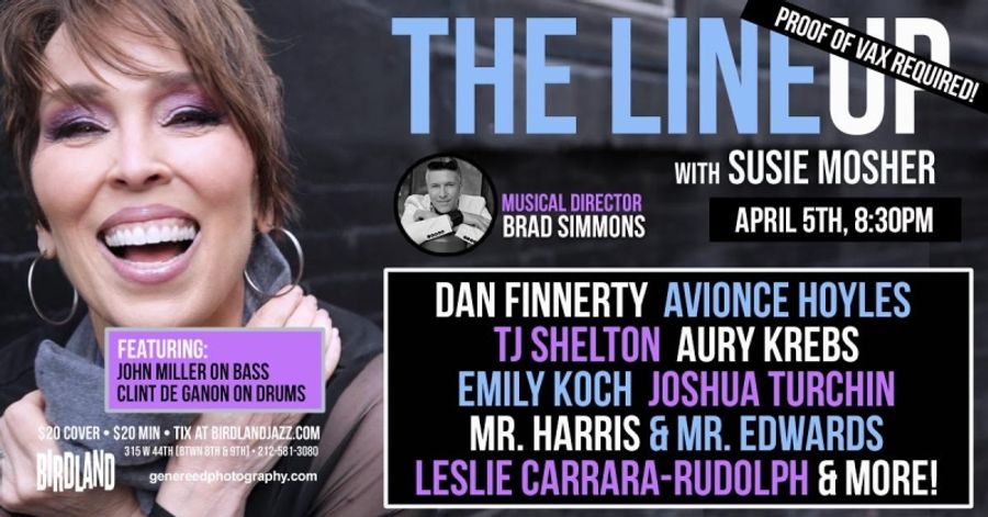 Photos: March 29th THE LINEUP WITH SUSIE MOSHER at Birdland Theater by Stewart Green Image