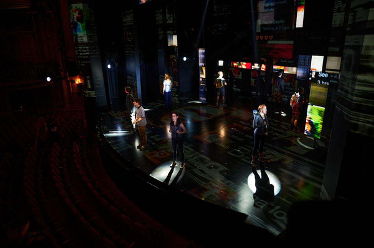 The cast of Dear Evan Hanse at Photos: Get a Behind-The-Scenes Look at Ben Levi Ross in DEAR EVAN HANSEN
