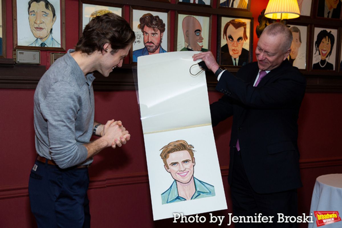 Aaron Tveit, Max Klimavicius at 