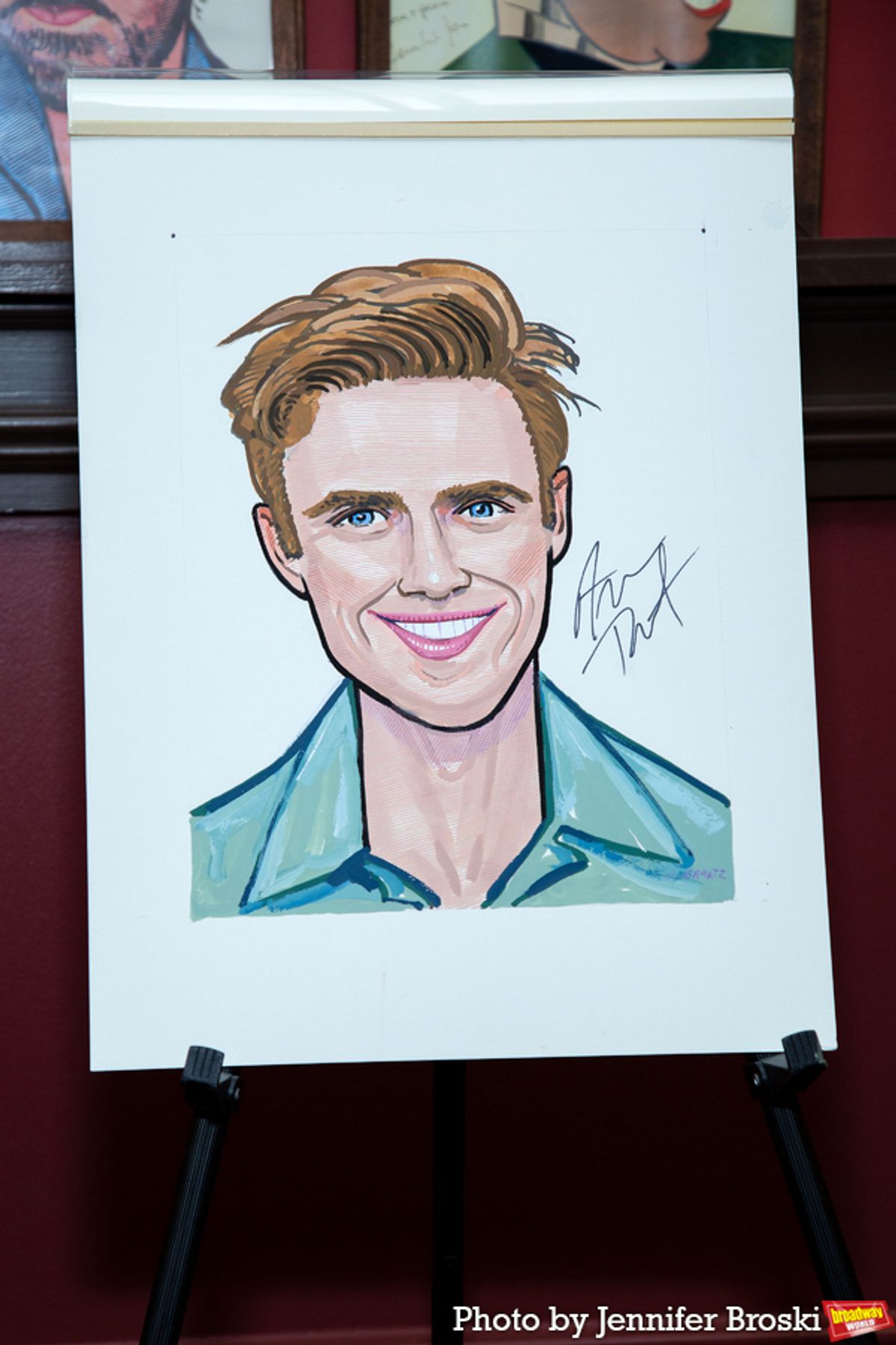 Aaron Tveit caricature at 