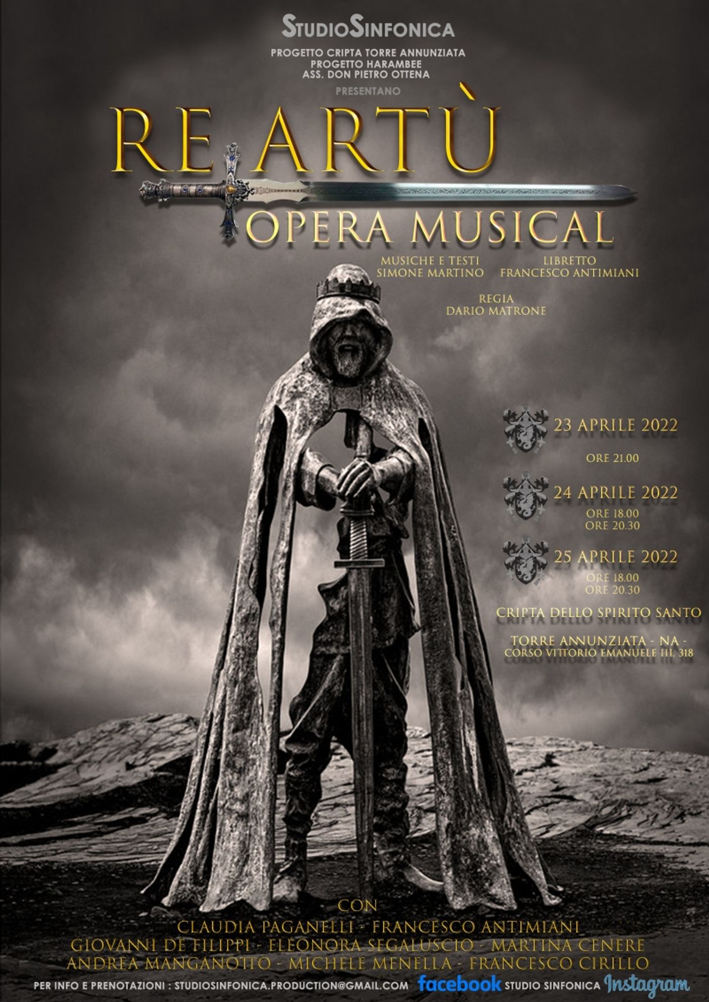 BWW Previews: RE ARTU' OPERA MUSICAL alla CRIPTA DELLO SPIRITO SANTO Di Torre ANNUNZIATA (NA) BWW Previews: RE ARTU' OPERA MUSICAL alla CRIPTA DELLO SPIRITO SANTO Di Torre ANNUNZIATA (NA) Image