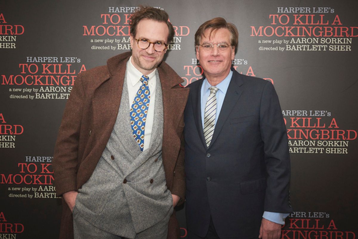 Rafe Spall and Aaron Sorkin  at 