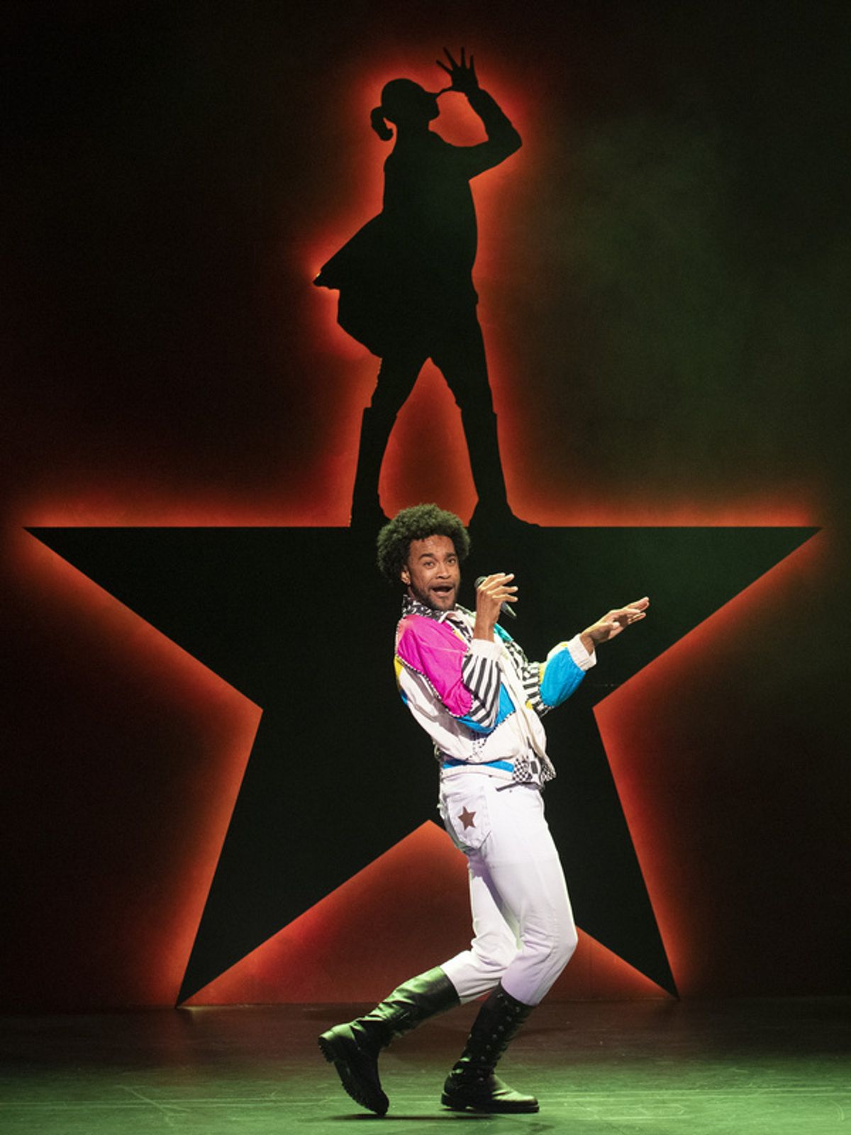 Marqell Edward Clayton as Daveed Diggs with The Fresh Prince of Big Hair.     Photo Courtesy of Musical Theatre West. Credit: Caught In The Moment. at 